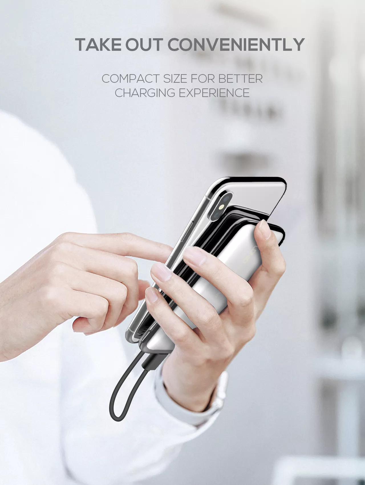 Batería Portable LDNIO PQ1017 con funda de cobertor - Imagen 3