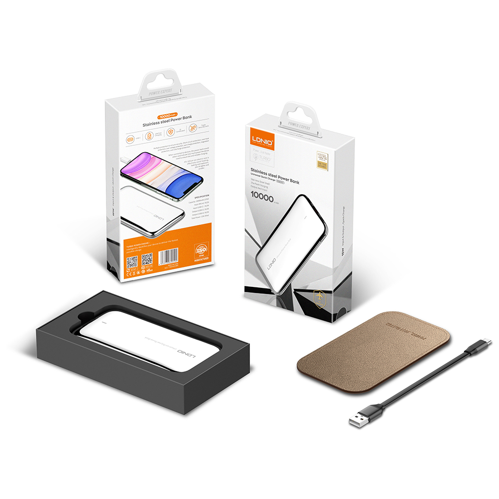 Batería Portable LDNIO PQ1017 con funda de cobertor