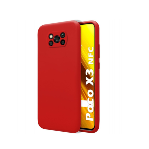 Cobertor de Silicona Xiaomi poco X3 pro Rojo
