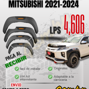 Set de fender para Mitsubishi L200 con luces intermitentes